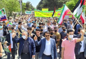 حماسه حضور مردم پارس‌آبادمغان در راهپیمایی روز قدس