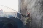 آتش سوزی در کارخانه پنبه اولتان آتش سوزی در کارخانه پنبه اولتان