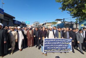 راهپیمایی مردم پارس آباد در محکومیت حادثه تروریستی حرم شاهچراغ