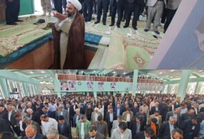 شکوه عبودیت خدا در نماز عید فطر مردم پارس آبادمغان