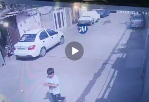 نجات معجزه آسای کودک پس از برخورد با پراید در پارس آبادمغان