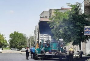 «انقلاب آسفالت» در شهر پارس آبادمغان