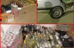 توقیف خودرو حامل بیش از ۶۰۰ لیتر مشروبات الکلی در اصلاندوز/ دو متهم دستگیر شدند