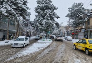 بارش بی سابقه برف در پارس آبادمغان