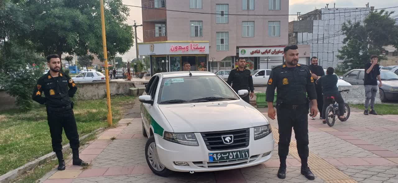 جمع آوری مخلان نظم و امنیت و معتاد متجاهر در پارس آبادمغان